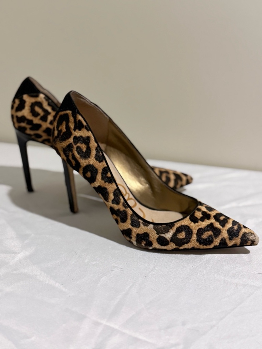 Sam Edelman Leopard Print Pointed Pumps - Brown/Black